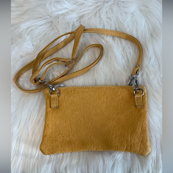 Maxon Collection Yellow Leather Crossbody Bag - Picture 3 of 7